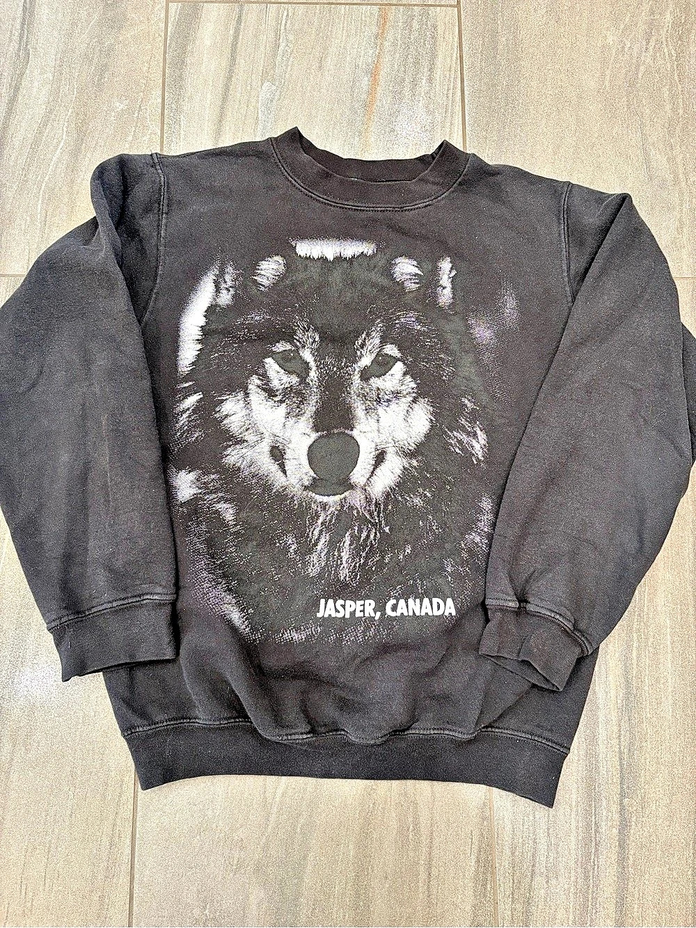 Vintage Women’s XS All Style Wolf Graphic Sweatshirt Jasper Wildlife Crewneck
